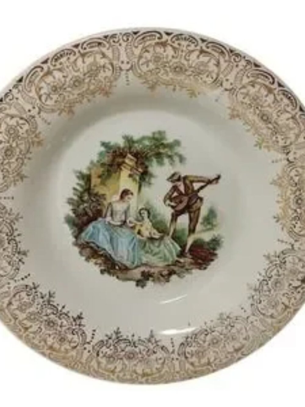 VINTAGE AMERICAN LIMOGES BOWL TRIUMP CHINA DOR 22KT GOLD IT S 284SEE